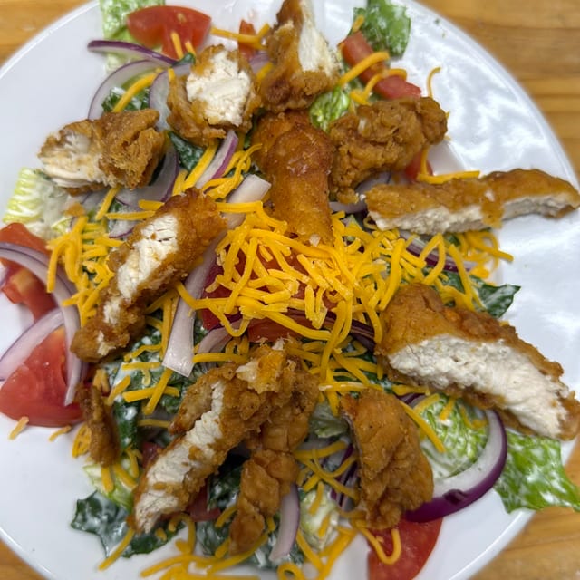 Chicken Tender Salad.