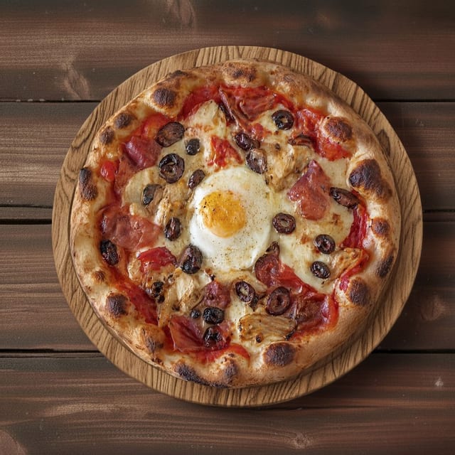 #3 14" Pop’s Famous Salty Specialty Pizza.