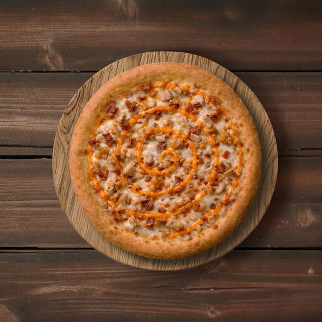 #11 10" Buffalo Chicken Ranch Specialty Pizza.