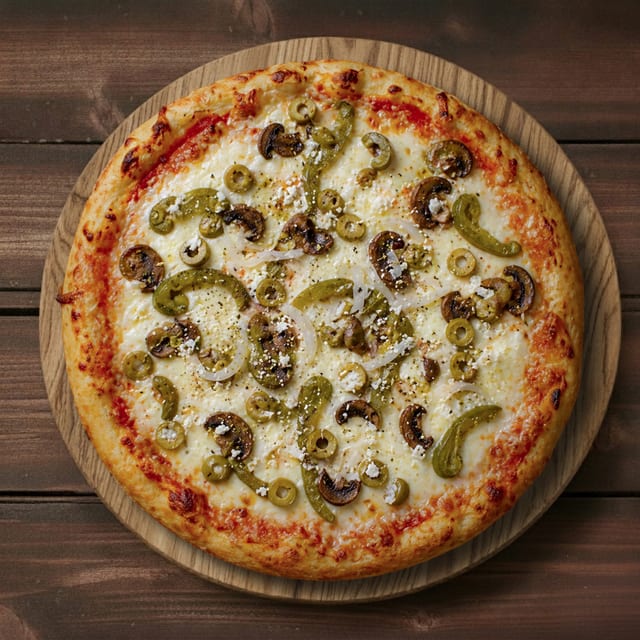 #8 18" Veggie Lover's Specialty Pizza.