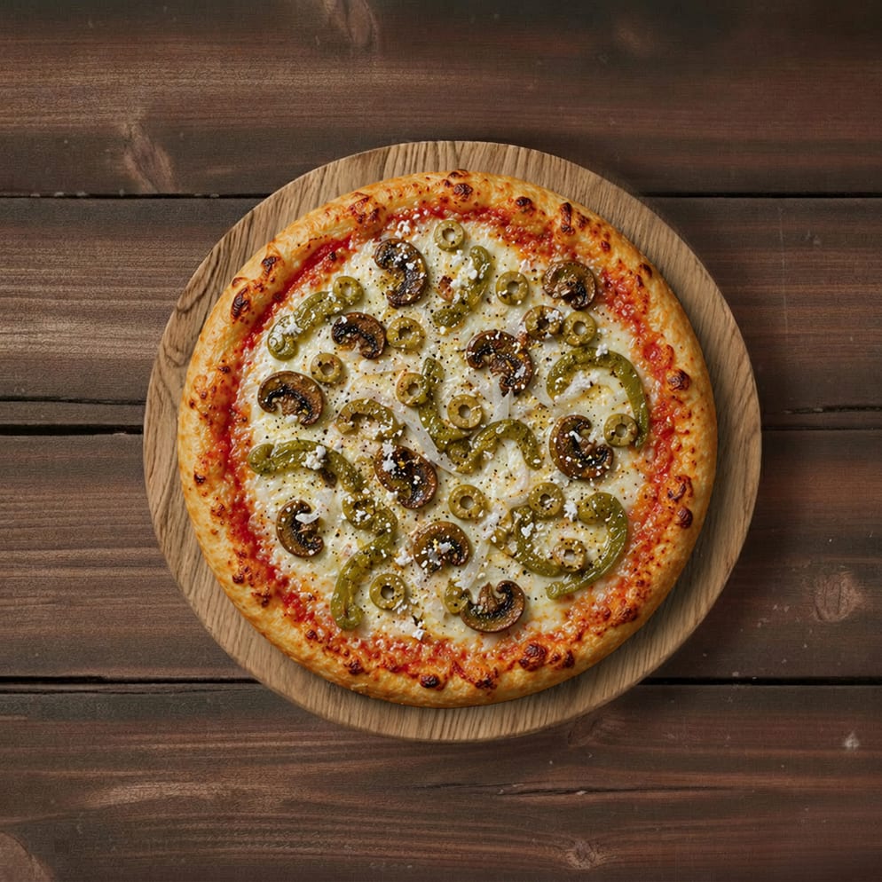 #8 10" Veggie Lover's Specialty Pizza.